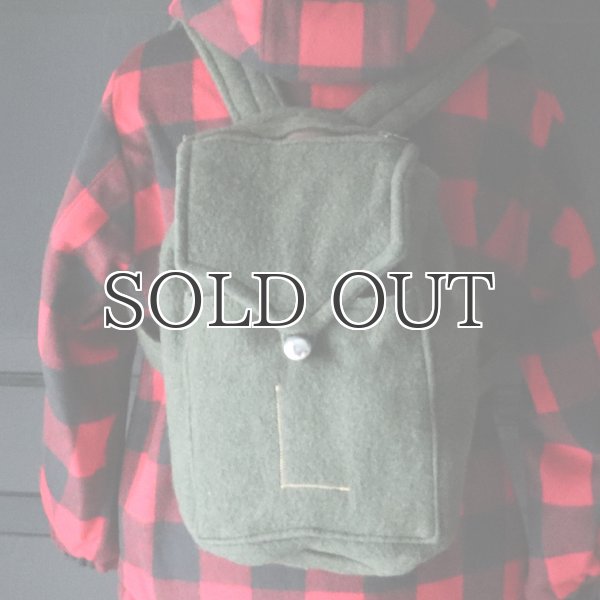 画像4: DEAD STOCK  / Slow Stone Wool remake backpack( ウール リメイク バッグパック / フランス軍) (4)