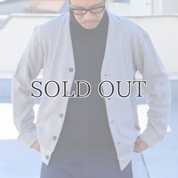 画像2: 【RE PRICE/価格改定】ハニカムワッフルモックネックVショールニットカーディガン【MADE IN JAPAN】『日本製』/ Upscape Audience (2)