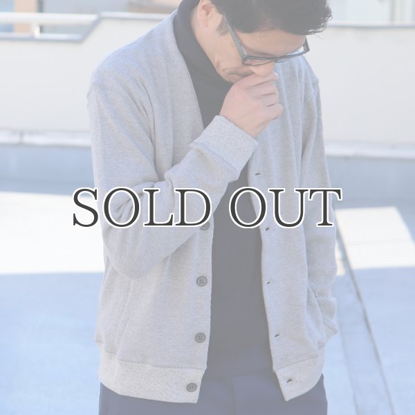 画像5: 【RE PRICE/価格改定】ハニカムワッフルモックネックVショールニットカーディガン【MADE IN JAPAN】『日本製』/ Upscape Audience (5)