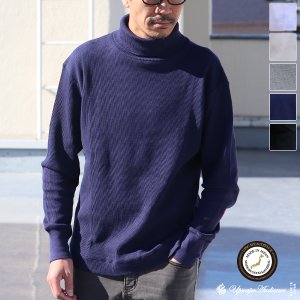 画像: 度詰ワッフル タートルネック フィンガーホール L/S【MADE IN JAPAN】『日本製』/ Upscape Audience