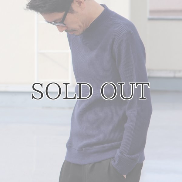 画像5: BIGワッフルモックネック長袖ニットソー【MADE IN JAPAN】『日本製』/ Upscape Audience (5)