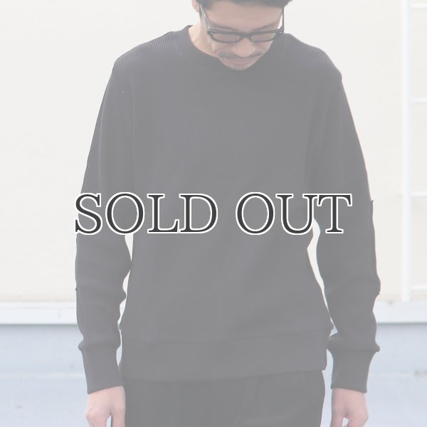 画像3: アメリカンドライワッフル×リブ エルボーパッチニット【MADE IN JAPAN】『日本製』 / Upscape Audience (3)