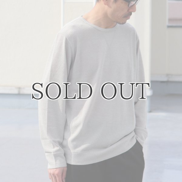 画像4: 9Gスパンニットソークルーネック長袖ガゼットスウェット【MADE IN JAPAN】『日本製』/ Upscape Audience (4)