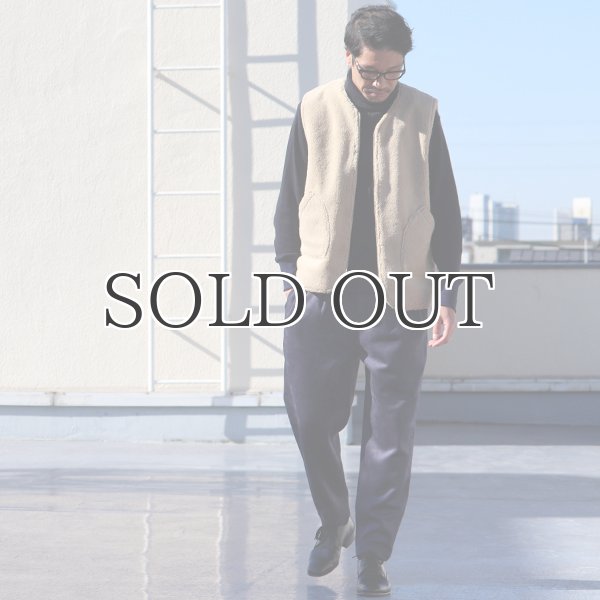 画像5: ソフトタッチ ボアフリース Vネック ZIP ベスト【MADE IN JAPAN】『日本製』/ Upscape Audience (5)