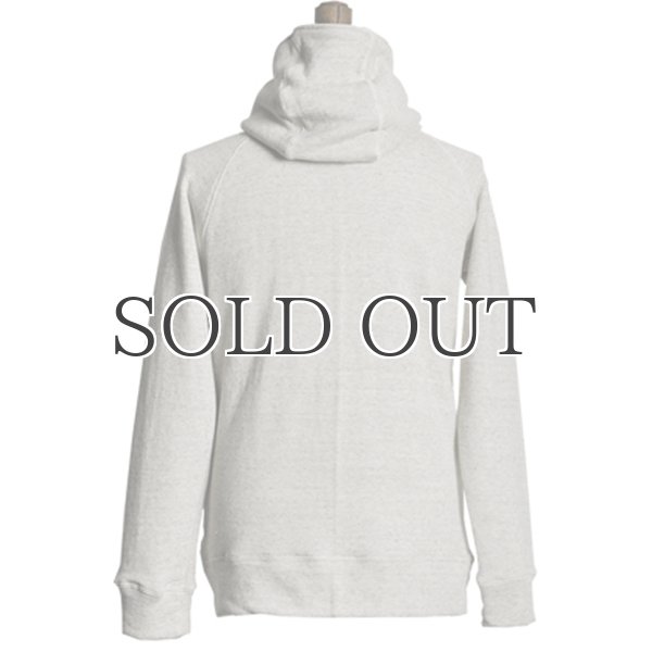 画像10: mix杢裏毛3ボタンスタンドカラーフードジップパーカー【MADE IN JAPAN】 【送料無料】 / Upscape Audience (10)