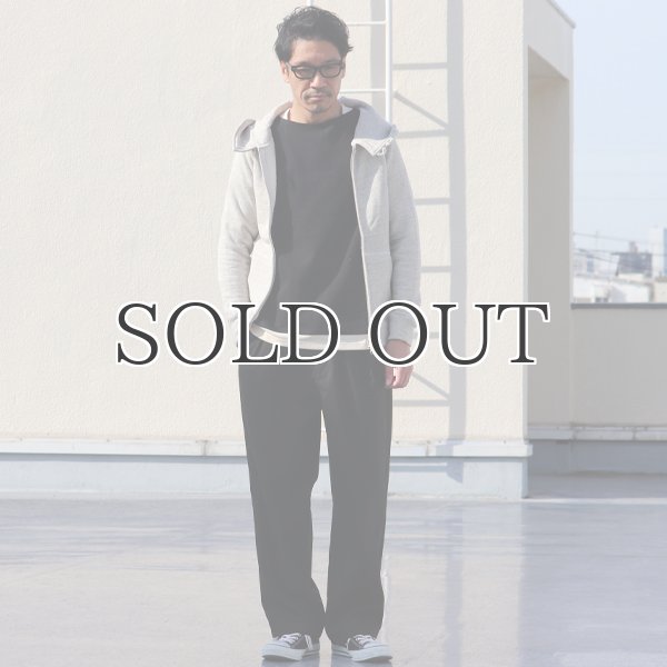 画像7: mix杢裏毛3ボタンスタンドカラーフードジップパーカー【MADE IN JAPAN】 【送料無料】 / Upscape Audience (7)