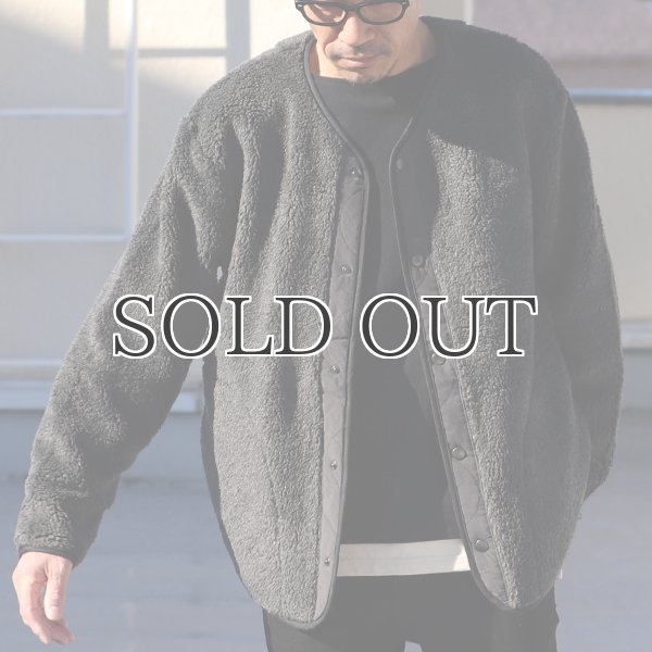 画像4: 【Lanificio Becagli（ベッカリー）】トスカーナボア スナップジャケット【MADE IN JAPAN】『日本製』/ Upscape Audience (4)