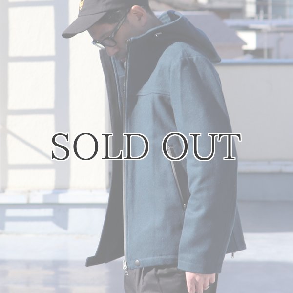 画像4: 840gピュアウールメルトンマウンテニアフードジャケット 【送料無料】 / Audience (4)