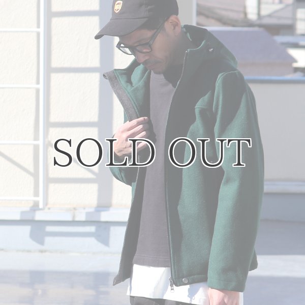 画像5: 840gピュアウールメルトンマウンテニアフードジャケット 【送料無料】 / Audience (5)