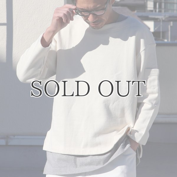 画像8: 30/7ヴィンテージ裏毛 ボートネック 袖ポケ付 スウェット【MADE IN JAPAN】『日本製』 / Upscape Audience (8)