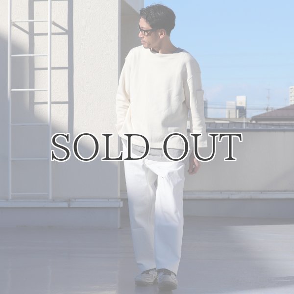 画像6: 30/7ヴィンテージ裏毛 ボートネック 袖ポケ付 スウェット【MADE IN JAPAN】『日本製』 / Upscape Audience (6)