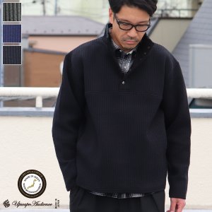 画像: 「尾州」ストライプキルト スナップ TEE【MADE IN JAPAN】『日本製』【送料無料】 / Upscape Audience