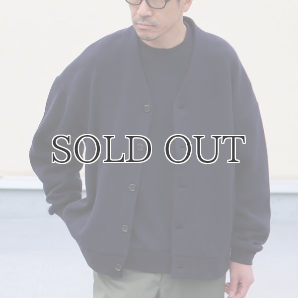 画像3: ローゲージストレッチ カノコダブルフェイス(15オンス)カーディガン【MADE IN JAPAN】『日本製』 / Upscape Audience (3)