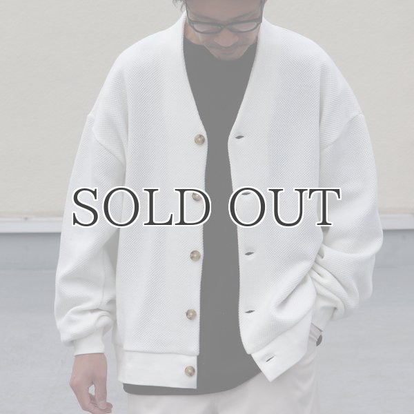 画像7: ローゲージストレッチ カノコダブルフェイス(15オンス)カーディガン【MADE IN JAPAN】『日本製』 / Upscape Audience (7)