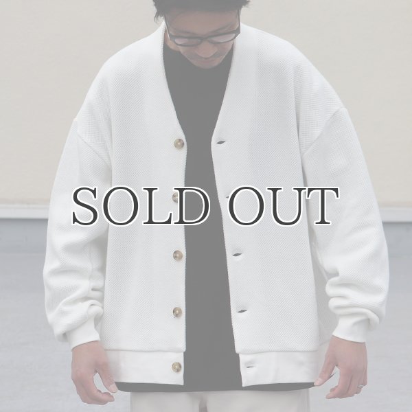 画像6: ローゲージストレッチ カノコダブルフェイス(15オンス)カーディガン【MADE IN JAPAN】『日本製』 / Upscape Audience (6)