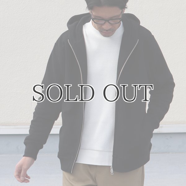 画像12: 30/8 吊り裏毛 スタンド フードZIPパーカー【MADE IN JAPAN】【送料無料】『日本製』 / Upscape Audience (12)