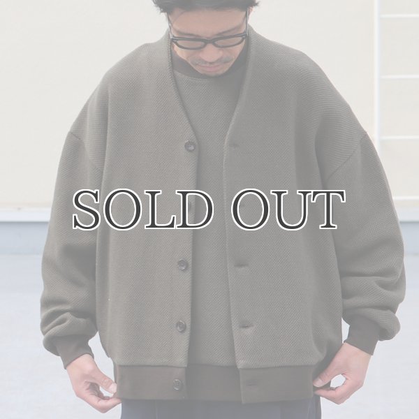 画像15: ローゲージストレッチ カノコダブルフェイス(15オンス)カーディガン【MADE IN JAPAN】『日本製』 / Upscape Audience (15)