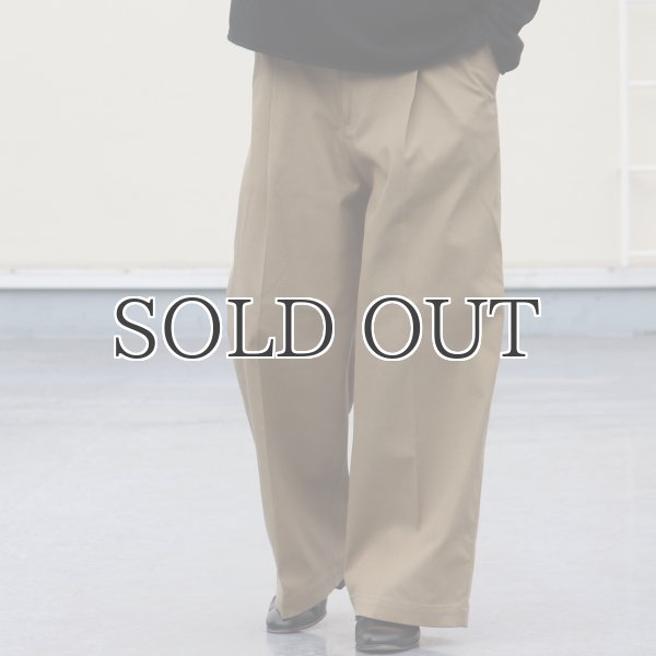 画像3: CAVE カツラギ 1タックワイドパンツ / Audience (3)
