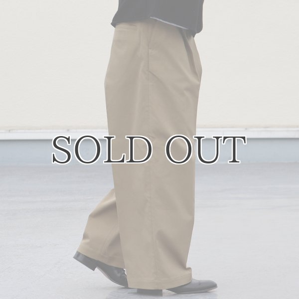 画像4: CAVE カツラギ 1タックワイドパンツ / Audience (4)