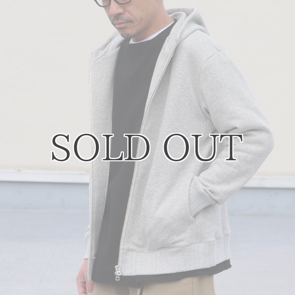 画像4: 30/8 吊り裏毛 スタンド フードZIPパーカー【MADE IN JAPAN】【送料無料】『日本製』 / Upscape Audience (4)