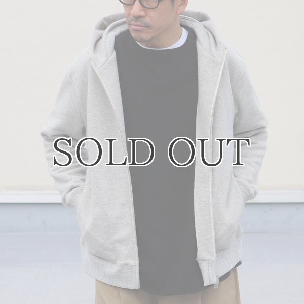 画像2: 30/8 吊り裏毛 スタンド フードZIPパーカー【MADE IN JAPAN】【送料無料】『日本製』 / Upscape Audience (2)