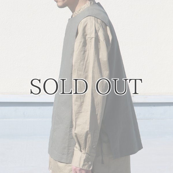 画像4: 綿麻ビンテージソフトキャンバス キーネック メディカルベスト『MADE IN JAPAN』『日本製』Upscape Audience (4)