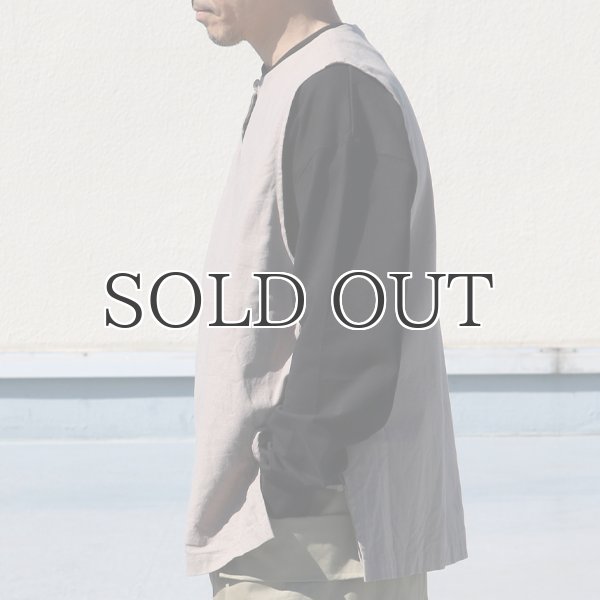 画像8: 綿麻ビンテージソフトキャンバス キーネック メディカルベスト『MADE IN JAPAN』『日本製』Upscape Audience (8)