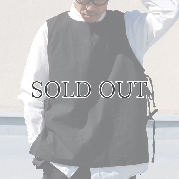 画像10: 綿麻ビンテージソフトキャンバス キーネック メディカルベスト『MADE IN JAPAN』『日本製』Upscape Audience (10)