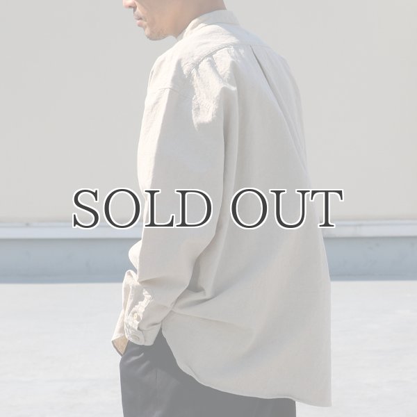 画像5: 綿麻ビンテージソフトキャンバス コックオーバー ボクシーシャツ【MADE IN JAPAN】『日本製』/ Upscape Audience (5)