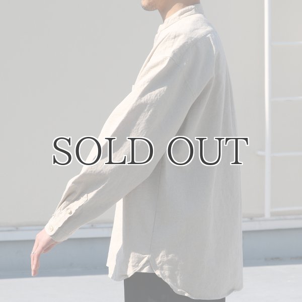 画像16: 綿麻ビンテージソフトキャンバス コックオーバー ボクシーシャツ【MADE IN JAPAN】『日本製』/ Upscape Audience (16)