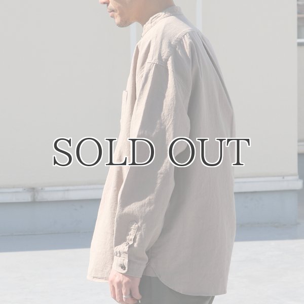 画像11: 綿麻ビンテージソフトキャンバス コックオーバー ボクシーシャツ【MADE IN JAPAN】『日本製』/ Upscape Audience (11)