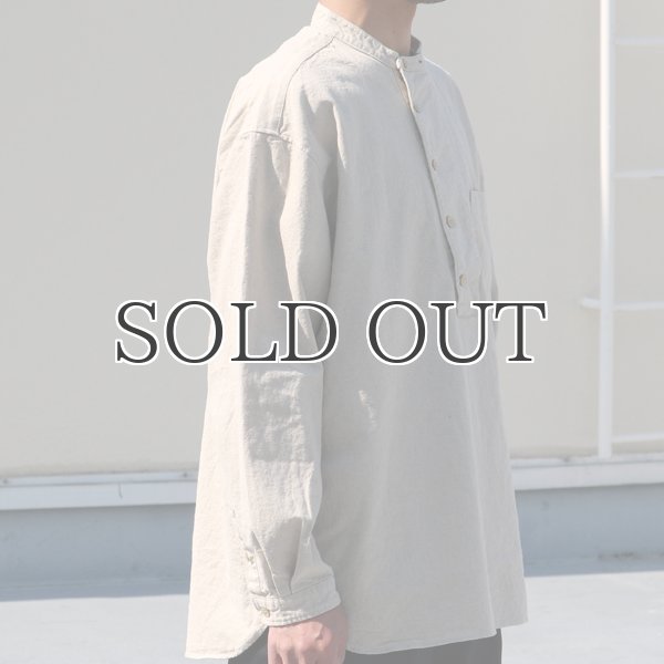 画像17: 綿麻ビンテージソフトキャンバス コックオーバー ボクシーシャツ【MADE IN JAPAN】『日本製』/ Upscape Audience (17)
