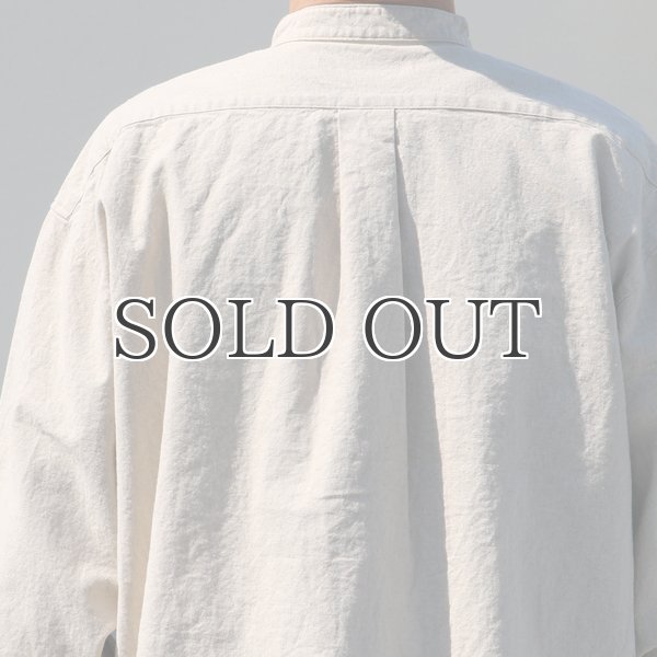 画像19: 綿麻ビンテージソフトキャンバス コックオーバー ボクシーシャツ【MADE IN JAPAN】『日本製』/ Upscape Audience (19)