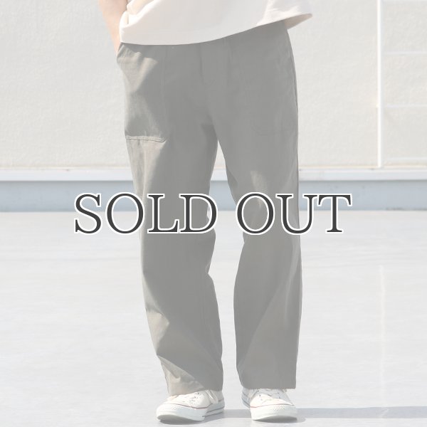 画像11: 綿麻ビンテージソフトキャンバス ベイカー ワイドイージーパンツ【MADE IN JAPAN】『日本製』【送料無料】 / Upscape Audience (11)