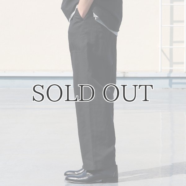 画像16: 綿麻ビンテージソフトキャンバス ベイカー ワイドイージーパンツ【MADE IN JAPAN】『日本製』【送料無料】 / Upscape Audience (16)