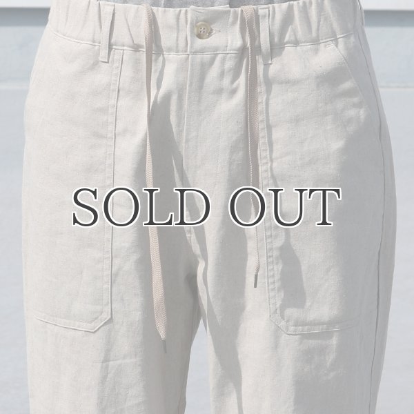 画像18: 綿麻ビンテージソフトキャンバス ベイカー ワイドイージーパンツ【MADE IN JAPAN】『日本製』【送料無料】 / Upscape Audience (18)