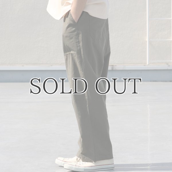 画像12: 綿麻ビンテージソフトキャンバス ベイカー ワイドイージーパンツ【MADE IN JAPAN】『日本製』【送料無料】 / Upscape Audience (12)