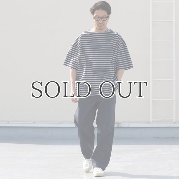 画像16: VORTEX 8オンス(MVS天竺)ロシアンボーダー ボートネック ハーフスリーブ Tシャツ【MADE IN JAPAN】『日本製』/ Upscape Audience (16)