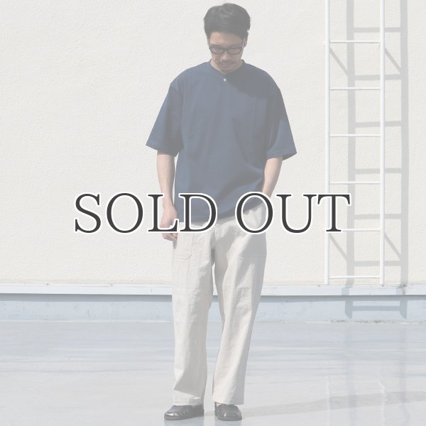 画像6: VORTEX8オンス（MVS天竺）コンチョボタンヘンリー ハーフスリーブ テーパードTシャツ【MADE IN JAPAN】『日本製』/ Upscape Audience (6)