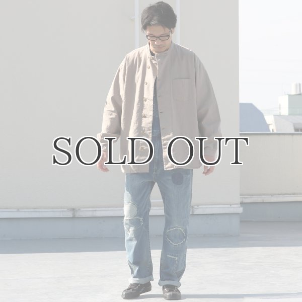 画像8: 綿麻ビンテージソフトキャンバス ボクシーシェフコート【MADE IN JAPAN】『日本製』【送料無料】/ Upscape Audience (8)