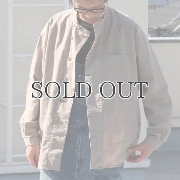 画像3: 綿麻ビンテージソフトキャンバス ボクシーシェフコート【MADE IN JAPAN】『日本製』【送料無料】/ Upscape Audience (3)