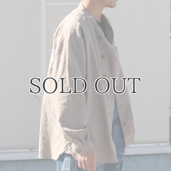 画像5: 綿麻ビンテージソフトキャンバス ボクシーシェフコート【MADE IN JAPAN】『日本製』【送料無料】/ Upscape Audience (5)