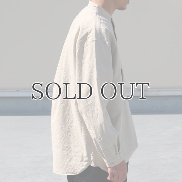 画像6: 綿麻ビンテージソフトキャンバス コックオーバー ボクシーシャツ【MADE IN JAPAN】『日本製』/ Upscape Audience (6)