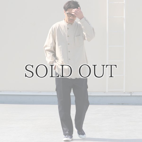 画像16: 綿麻ビンテージソフトキャンバス コックオーバー ボクシーシャツ【MADE IN JAPAN】『日本製』/ Upscape Audience (16)