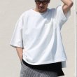 画像2: VORTEX 8オンス（MVS天竺）サイドスリット ハーフスリーブ ボクシーTee【MADE IN JAPAN】『日本製』/ Upscape Audience (2)