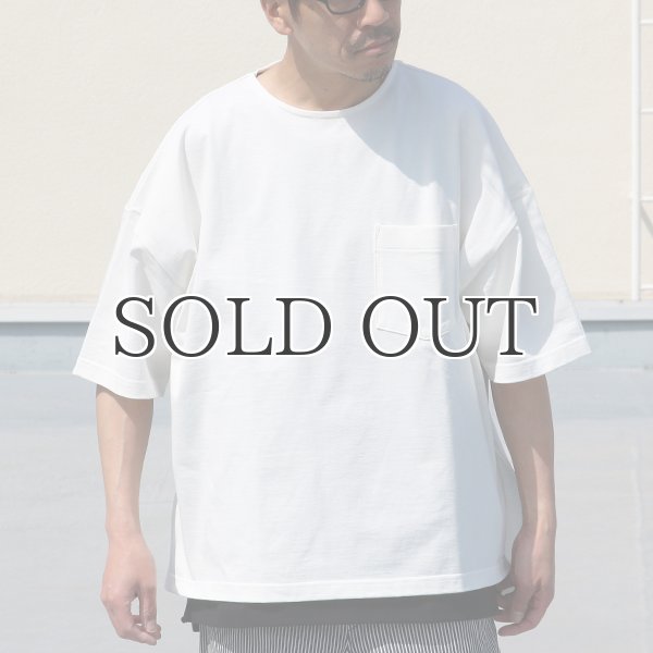画像4: VORTEX 8オンス（MVS天竺）サイドスリット ハーフスリーブ ボクシーTee【MADE IN JAPAN】『日本製』/ Upscape Audience (4)