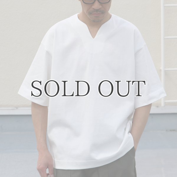 画像3: ヘビーウェイト プレーティング天竺(11オンス)キーネック ハーフスリーブ Tシャツ【MADE IN JAPAN】『日本製』/ Upscape Audience (3)