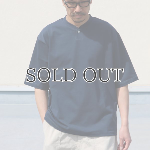 画像4: VORTEX8オンス(MVS天竺)コンチョボタンヘンリー ハーフスリーブ テーパードTシャツ【MADE IN JAPAN】『日本製』/ Upscape Audience (4)