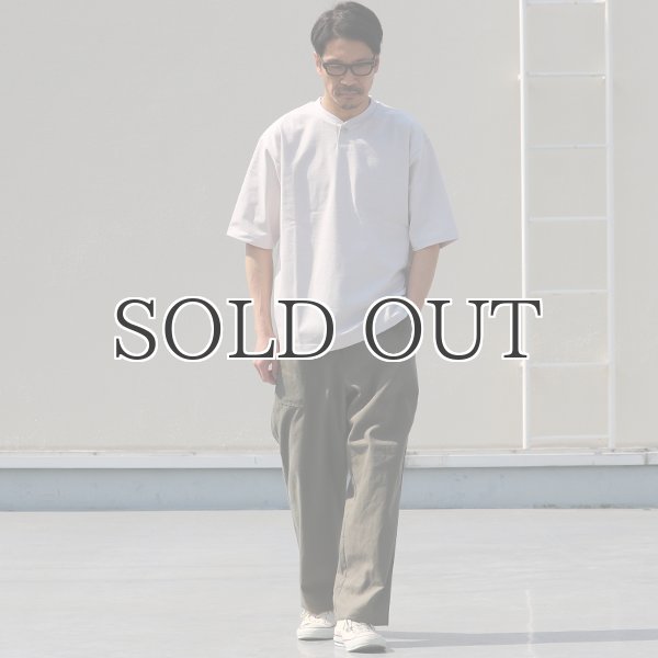 画像8: VORTEX8オンス(MVS天竺)コンチョボタンヘンリー ハーフスリーブ テーパードTシャツ【MADE IN JAPAN】『日本製』/ Upscape Audience (8)