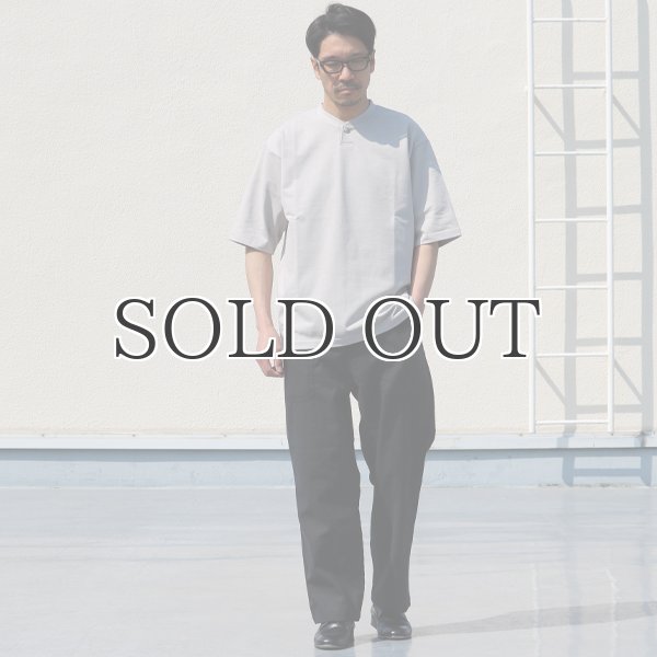 画像8: VORTEX8オンス(MVS天竺)コンチョボタンヘンリー ハーフスリーブ テーパードTシャツ【MADE IN JAPAN】『日本製』/ Upscape Audience (8)